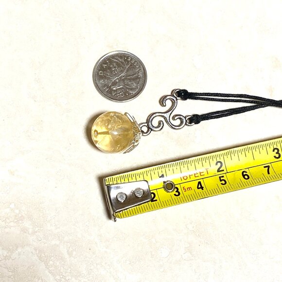 2/$20, Natural Yellow Citrine Necklace, Genuine Gemstone Cord Necklace - Picture 12 of 13